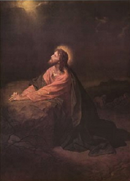 Christ in the Garden of Gethsemane by Heinrich Hofmann
