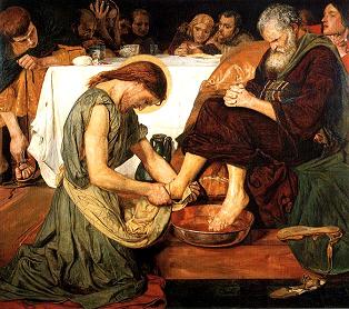 Jesus Washing Peter's Feet By Ford Madox Brown