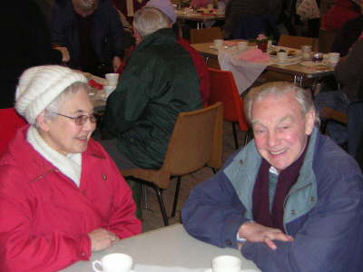 Enjoying the coffee morning [image by J. O'Brien]