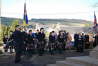 Remembrance at Alyth War Memorial [image by DH Todd]