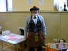 Jim Husband in costume at the Bottle Stall