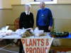 Margaret Fraser & Session Clerk David Brough man the Plants & Produce stall.