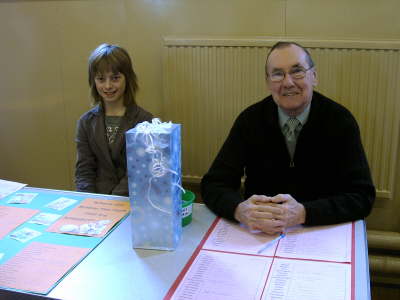 Fiona Young & Bob Suttie in charge of the Guessing Competitions