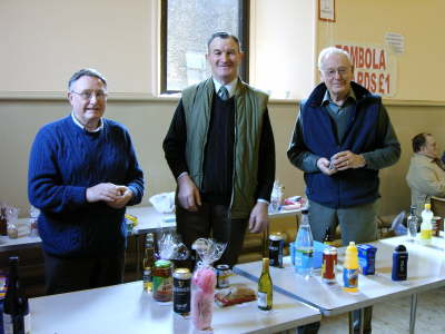 Tombola manned by Danny MacKenzie, Stewart Robertson & Jim MacFarlane