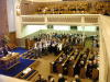 The Old Parish Church of Peebles Choir sang an athem as a tribute to Sheila Kirk. [image by J. MacFarlane]