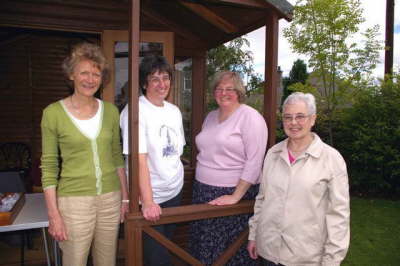 Gilly Ogilvy-Wedderburn, Audrey Young, Rev. Sheila Kirk, Eleanor Anderson [image by DM Phillips]