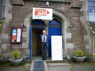 Mr. Dick Poor, one of the local Christian Aid organisers, welcomed everyone to the Christian Aid Afternoon Tea.