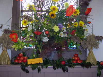 'Raise the song of Harvest Home' by the Congregational Board (image by T. Thomson)