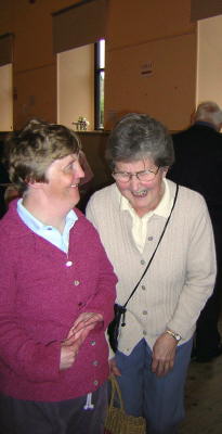 Janet & Annie Robertson share a joke with our photographer, Jim O'Brien!