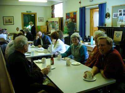 A safe return and well earned breakfast back in the lower hall!