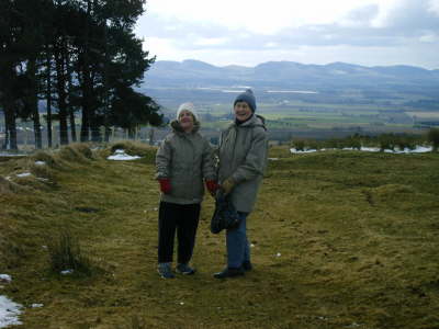 Janet & Annie Robertson on the descent.