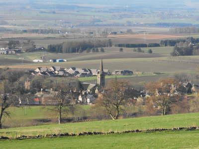 Alyth Parish Church from Loyal Road on the way up to Alyth Hill.