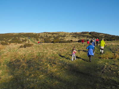 The ascent - steeper than it looks!