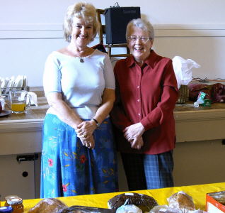 Alison O'Brien & Dorothy Lindsay in charge of Cake & Candy.