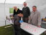 Tombola stall holders, Jim MacFarlane, Stewart Robertson and Danny McKenzie