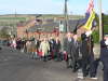 Parade from Alyth Parish Church to the War Memorial' - image by DH Todd, Alyth