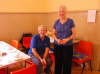 Dorothy Lindsay and Agnes Kettles on Coffee Corner duty.