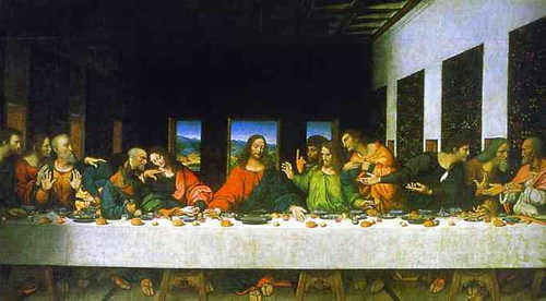 The Last Supper (post-restoration) by Leonardo Da Vinci
